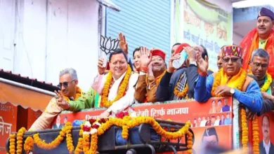 Photo of CM Dhami ने निकाय चुनाव के लिए देहरादून में रोड शो किया