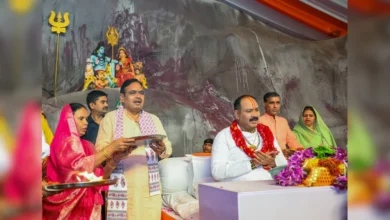 Photo of शिव महापुराण कथा सुनने पहुंचे सीएम भजनलाल, कहा- सनातन धर्म का पुनर्जागरण हो रहा है