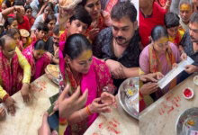 Photo of दिल्ली की मुख्यमंत्री ने किए बांकेबिहारी के दर्शन, परिवार सहित की पूजा-अर्चना