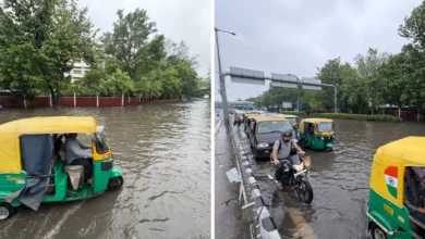 Photo of दिल्ली में हुई झमाझम बारिश से हुआ जलभराव