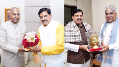 Photo of CM ने दिल्ली में पूर्व राष्ट्रपति से की भेंट, केंद्रीय मंत्रियों से मुलाकात कर विकास कार्यों पर की चर्चा