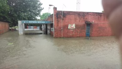 Photo of तेज बारिश से सड़कों पर भरा पानी; जींद में हुडा कार्यालय में भरा पानी, गलियों में आवागमन ठप